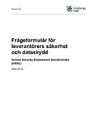 SYSTEM_TJÄNST - Frågeformulär Leverantörers säkerhet och dataskydd (VSAQ) - ifylles gemensamt på möte.pdf