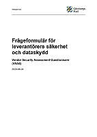 SYSTEM_TJÄNST - Frågeformulär Leverantörers säkerhet och dataskydd (VSAQ) - ifylles gemensamt på möte.pdf